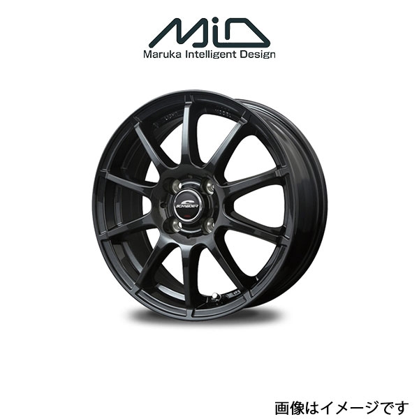 MID シュナイダー スタッグ アルミホイール 4本 ミニカ バン H42V/H47V(13×4J 4-100 INSET42 ストロングガンメタ)SCHNEIDER STAG｜t-four2010