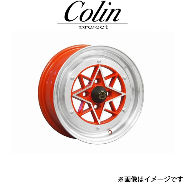 コーリン スターシャーク アルミホイール 1本(14×6.0J 4H-100 INSET38 レッド)STAR38460CR COLIN STAR SHARK 旧車