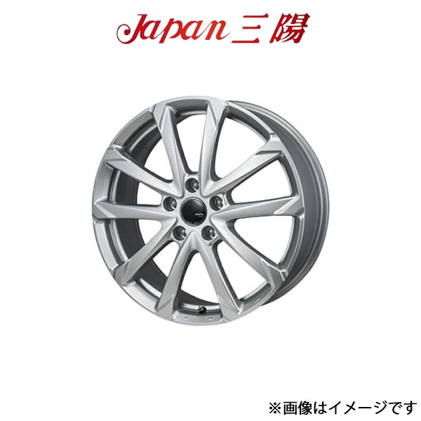 ジャパン三陽 ザック JP-325 アルミホイール 4本(18×7J 5-114.3 INSET53 ブライトシルバー)カムリ AXVH70 Japan三陽 ZACK