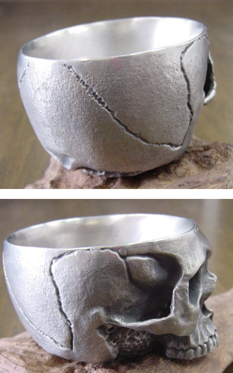 【即完売品】Damngood 酒器 枡ぐい呑み KURO MASU 正面スカル DAMNGOOD!!GLASS JACKSKULL Ver. | DAMNGOOD!!