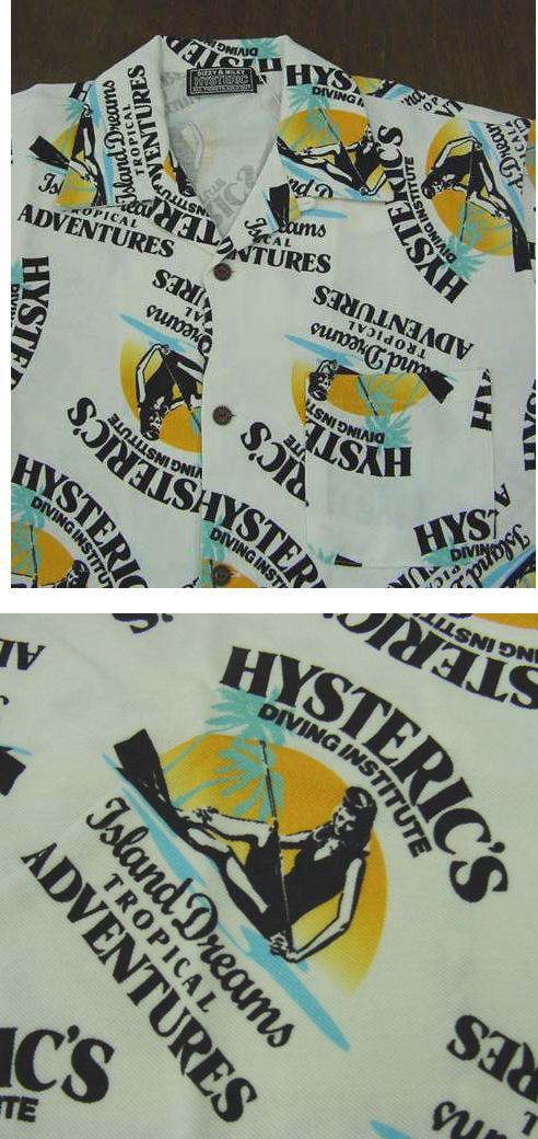海の日限定価格！！Hysteric Glamour アロハシャツ S HYSTERIC GLAMOUR 【 SALE40％OFF 】HYSTERIC