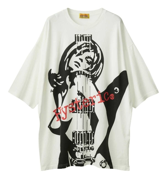 ヒステリックグラマー　ギターガール半袖Tシャツ　ヒステリックス ヒステリックグラマー ギターガール半袖Tシャツ ヒステリックス