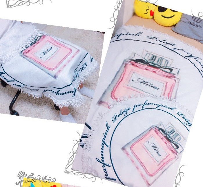 ラウンドビーチタオル