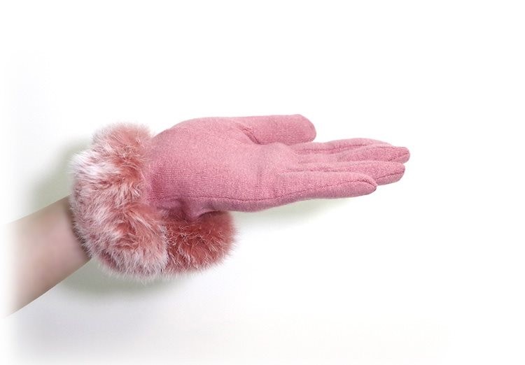 手袋 レディース ファー付き スマホ対応
