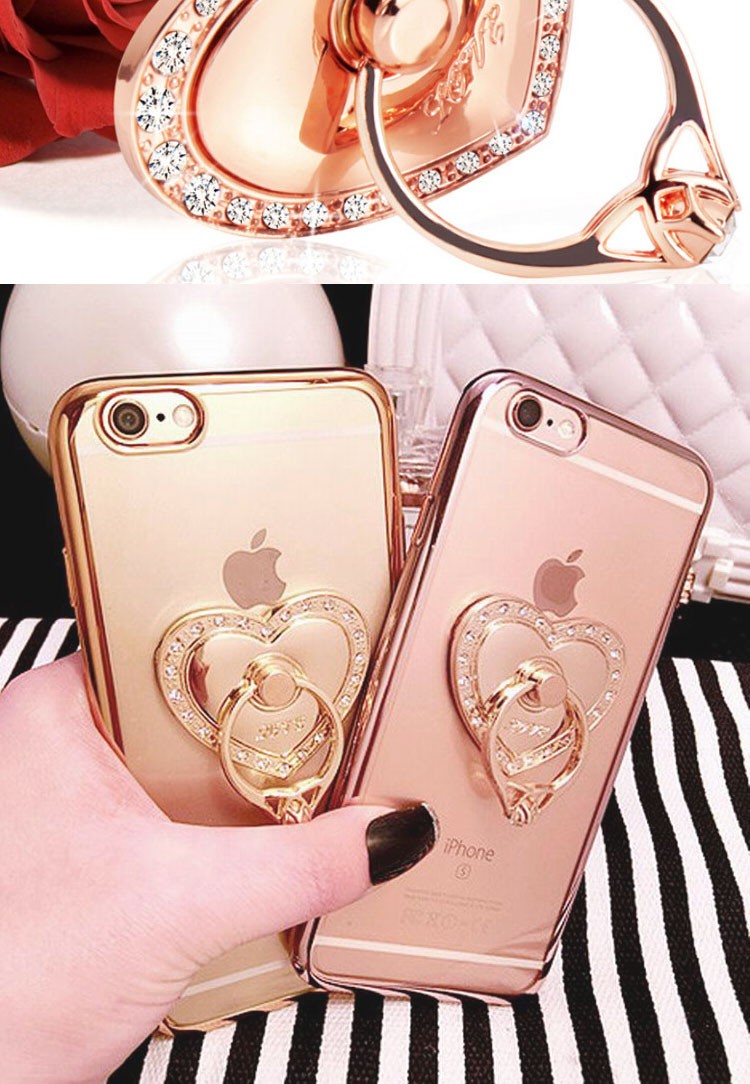 バンカーリング iphone8 クリア ケース かわいい