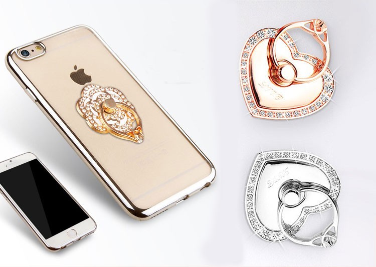 バンカーリング iphone8 クリア ケース かわいい