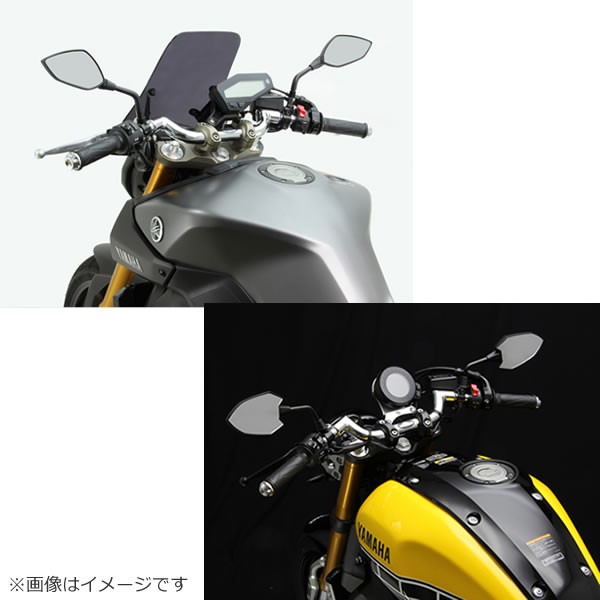ハリケーン】MT-09/XSR900 FATスワロー 専用ハンドル クローム 