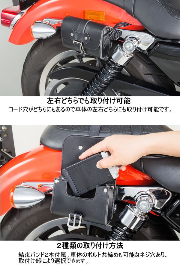 TANAX TANAX（タナックス） ETCポーチ MF-4706(合皮ブラック