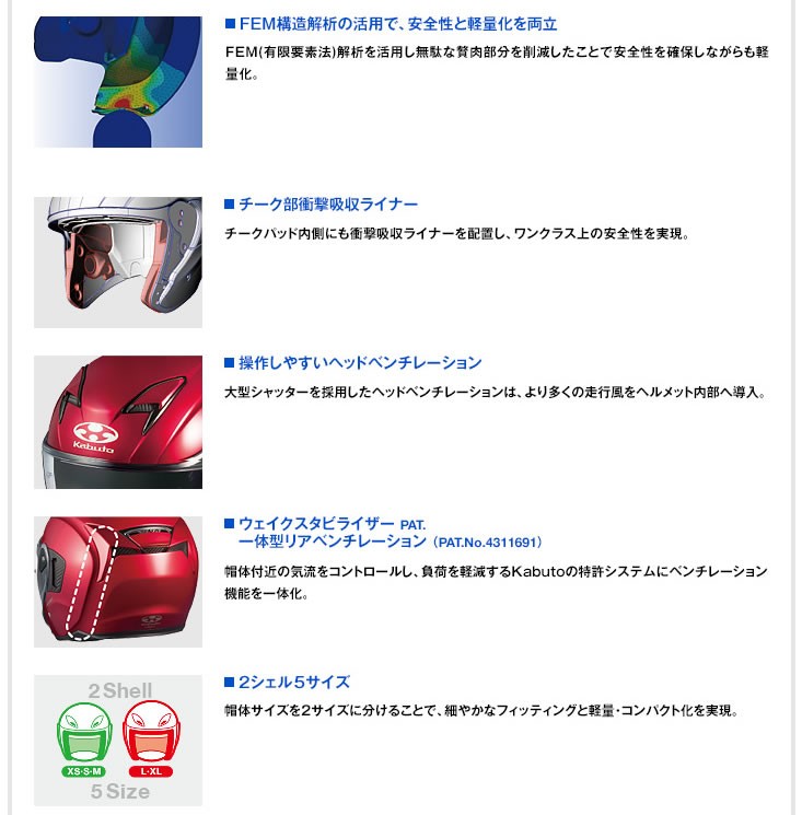 OGK Kabuto 【インナーサンシェード搭載】OGK（オージーケー