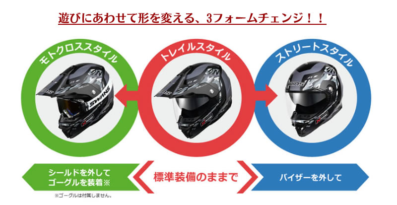 WINSヘルメット X-ROADII FREE RIDE (X-ROAD2フリーライド) インナー 