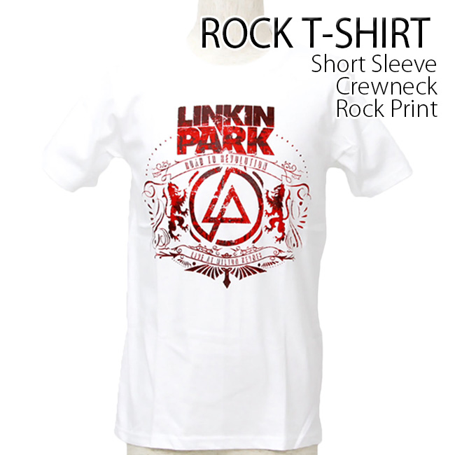 ロックtシャツ バンドtシャツ パンク Linkin Park リンキン パーク メンズ レディース M-2XLサイズ 黒色 白色 ストリート系｜t-link｜03