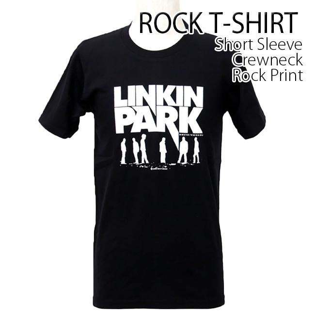 ロックtシャツ バンドtシャツ パンク Linkin Park リンキン パーク デカロゴ Sサイズ Mサイズ Lサイズ 黒色 白色｜t-link｜02