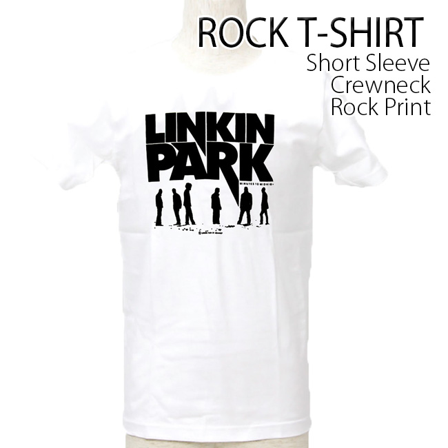 ロックtシャツ バンドtシャツ パンク Linkin Park リンキン パーク デカロゴ Sサイズ Mサイズ Lサイズ 黒色 白色｜t-link｜03