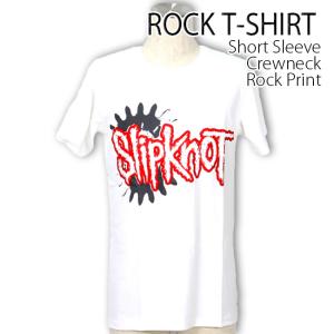 ロックtシャツ バンドtシャツ パンク Slipknot スリップノット ギアロゴ メンズ レディー...