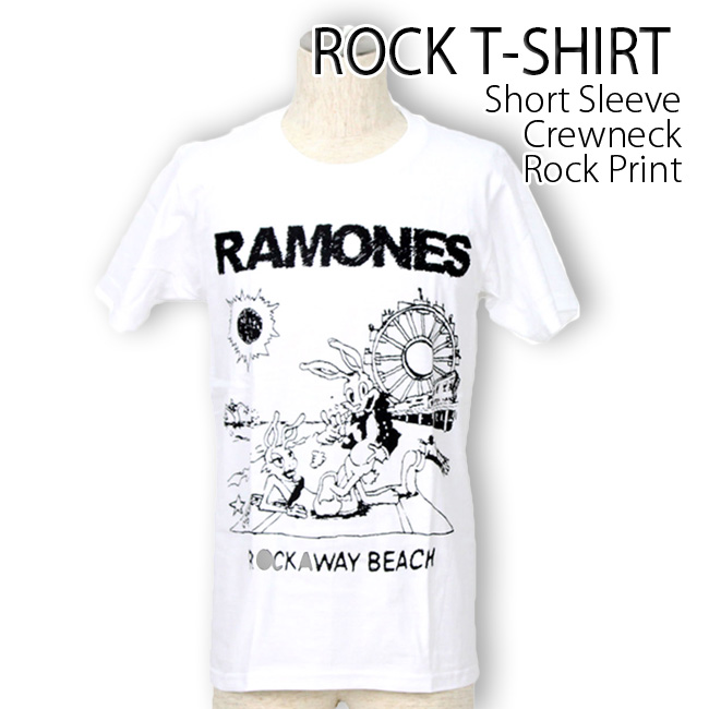 ロックtシャツ バンドtシャツ パンク Ramones ラモーンズ ROCK AWAY BEACH ...