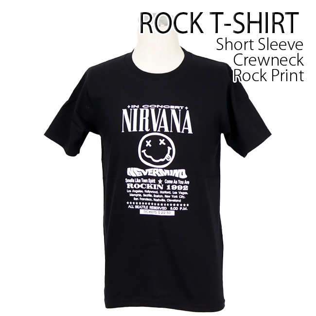 ロックtシャツ バンドtシャツ パンク Nirvana ニルヴァーナ
