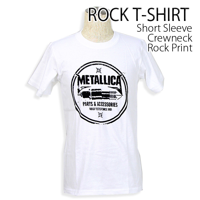 ロックtシャツ バンドtシャツ パンク Metallica メタリカ メンズ