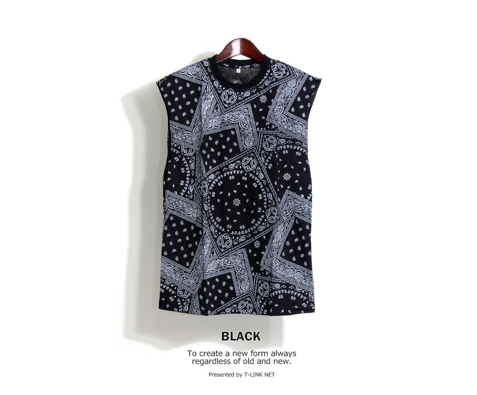 ifsixwasnine タンクトップ ペイズリー柄 アシンメトリー ifsixwasnine タンクトップ ペイズリー柄 アシンメトリー