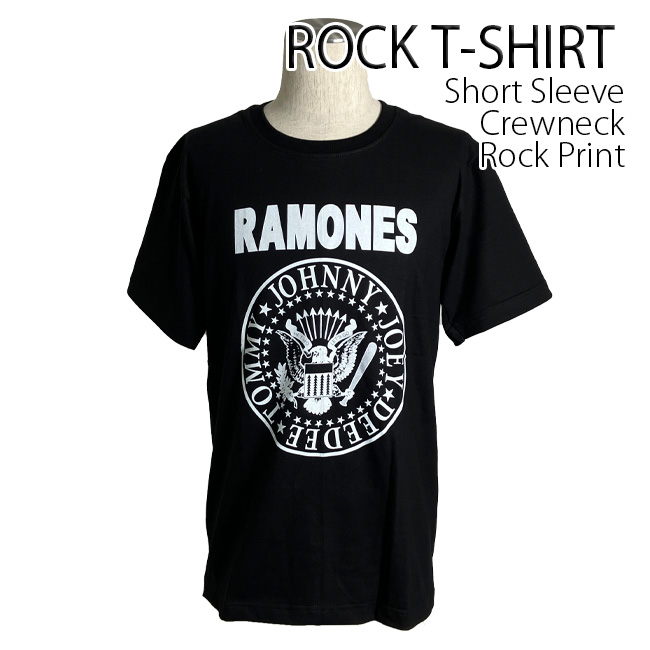 ロックtシャツ バンドtシャツ パンク Ramones ラモーンズ サークルロゴメンズ レディース ...