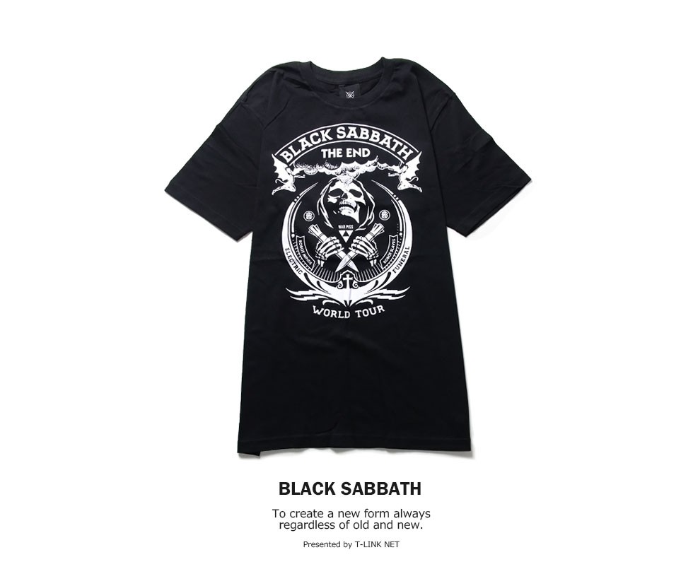 ロックTシャツ バンドTシャツ パンク メンズ レディース Black Sabbath Tシャツ ブ...
