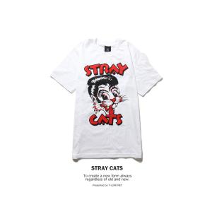 ロックTシャツ バンドTシャツ パンク メンズ レディース Stray Cats Tシャツ ストレイ...