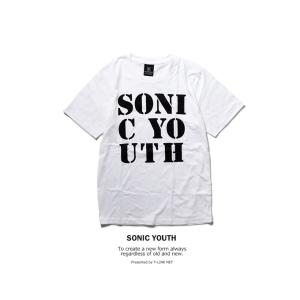 ロックTシャツ バンドTシャツ パンク メンズ レディース Sonic Youth Tシャツ ソニッ...