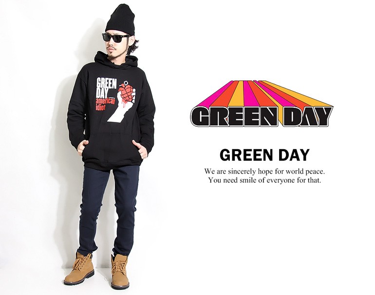 Greenday パーカー メンズ フード付き 裏起毛 ロックパーカー レディース グリーンデイ イラスト ブルオーバー 黒色 おしゃれ 大きいサイズ 長袖 冬 Rop005 T Link 通販 Yahoo ショッピング