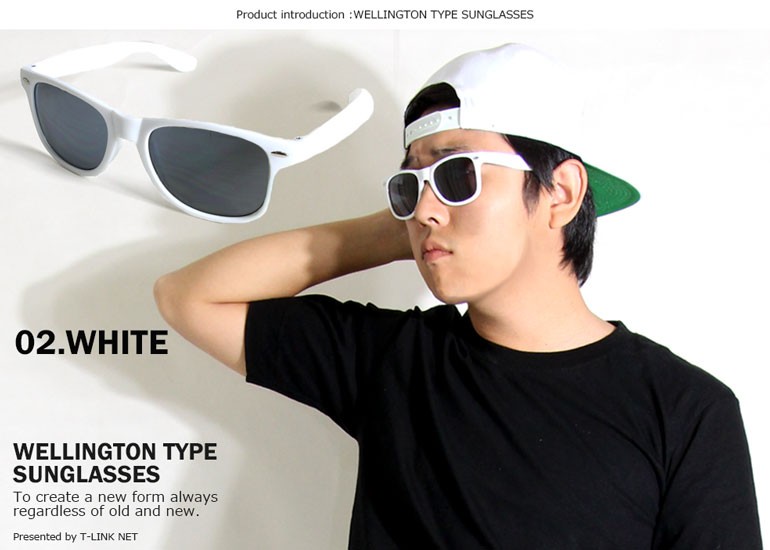 サングラス メンズ おしゃれ ウェリントン型 4カラー 定番 グラサン