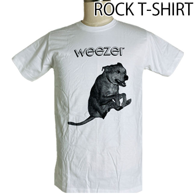 ロックTシャツ バンドTシャツ パンク Weezer ウィーザー 子犬 Mサイズ Lサイズ XLサイ...