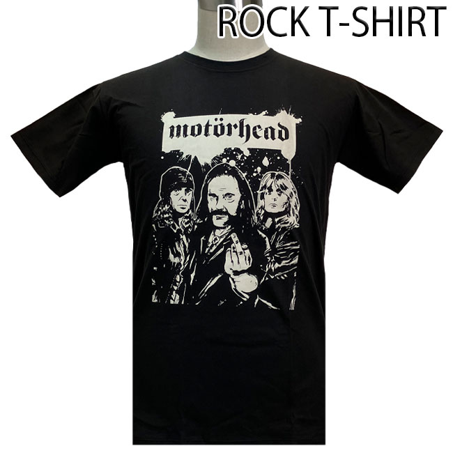 ロックTシャツ バンドTシャツ パンク モーターヘッド メンバーイラスト 