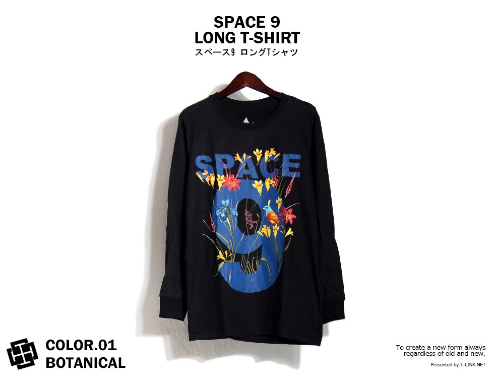 SPACE9 デザイン ロングTシャツ 長袖 グラフィック ロンT メンズ ストリート系 :spt060:T-LINK 通販  