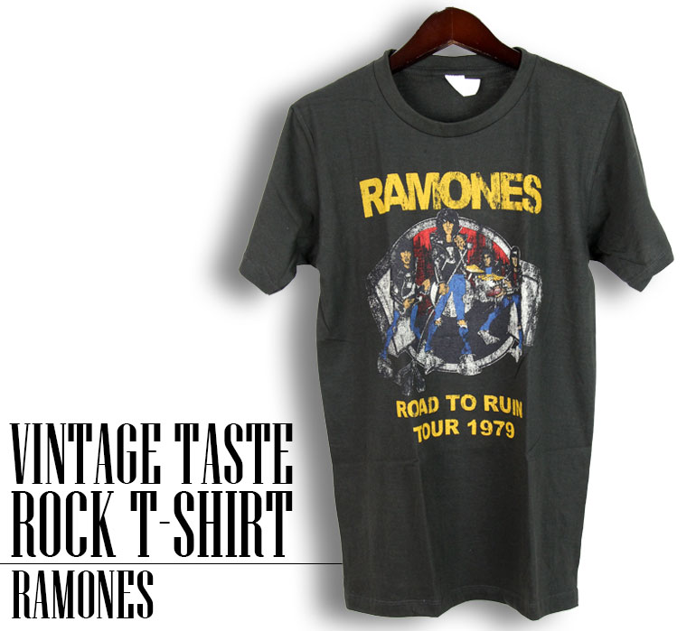 ヴィンテージロックtシャツ バンドtシャツ パンク RAMONES ラモーンズ Mサイズ Lサイズ 黒色｜t-link｜02