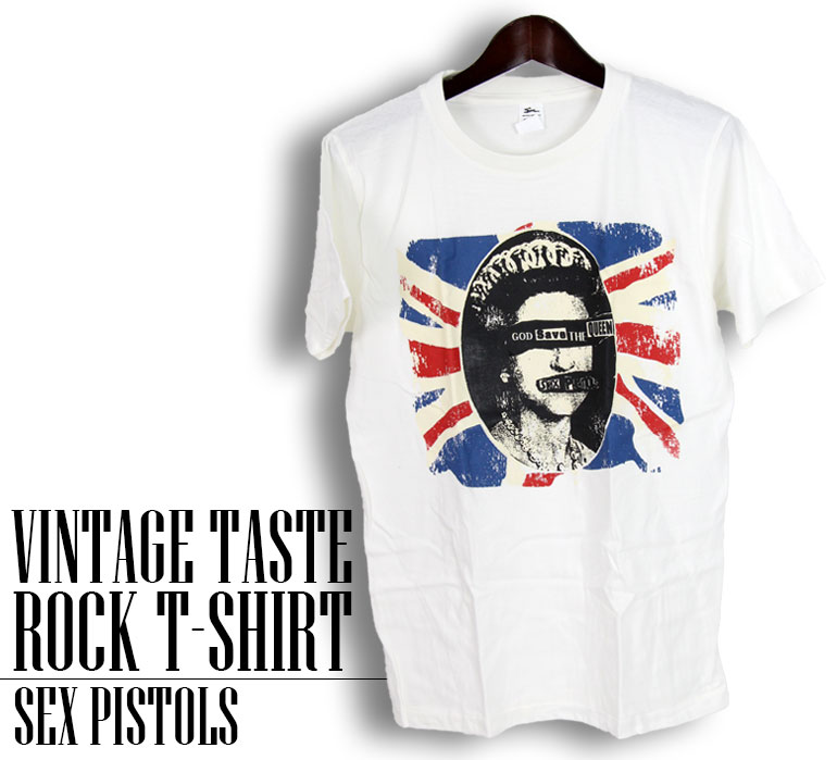 ヴィンテージロックTシャツ バンドTシャツ パンク Sex Pistols 大きいサイズ 綿 黒 白...