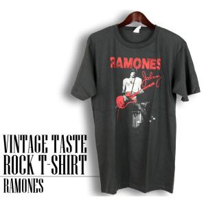ヴィンテージロックTシャツ RAMONES ラモーンズ Johnny Ramone 赤ギター Mサイ...