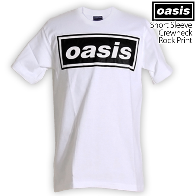ロックtシャツ バンドtシャツ パンク oasis シンプルロゴ メンズ レディース Mサイズ Lサ...