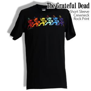 ロックtシャツ バンドtシャツ パンク The Grateful Dead デッドベア メンズ レデ...