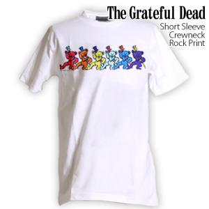 ロックtシャツ バンドtシャツ パンク The Grateful Dead デッドベア メンズ レデ...