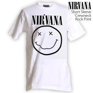 ロックtシャツ バンドtシャツ パンク Nirvana ニルヴァーナ スマイル メンズ レディース ...