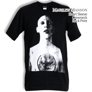 ロックtシャツ バンドtシャツ パンク Marilyn Manson マリリンマンソン スキンヘッド...