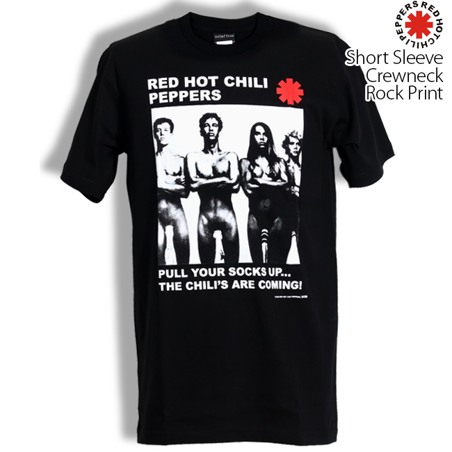 ロックtシャツ バンドtシャツ パンク Red Hot Chili Peppers レッド ホット チリ ペッパーズ 股間靴下 メンズ レディース Mサイズ Lサイズ XLサイズ 黒色 白色｜t-link｜02