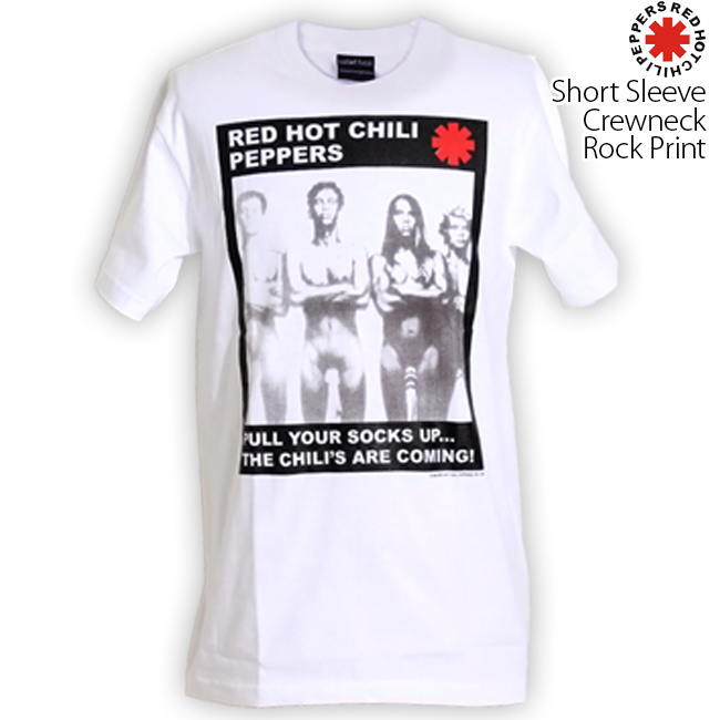 ロックtシャツ バンドtシャツ パンク Red Hot Chili Peppers レッド ホット チリ ペッパーズ 股間靴下 メンズ レディース Mサイズ Lサイズ XLサイズ 黒色 白色｜t-link｜03