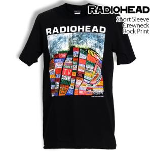 ロックtシャツ バンドtシャツ パンク レディオヘッド Radiohead メンズ レディース Mサ...