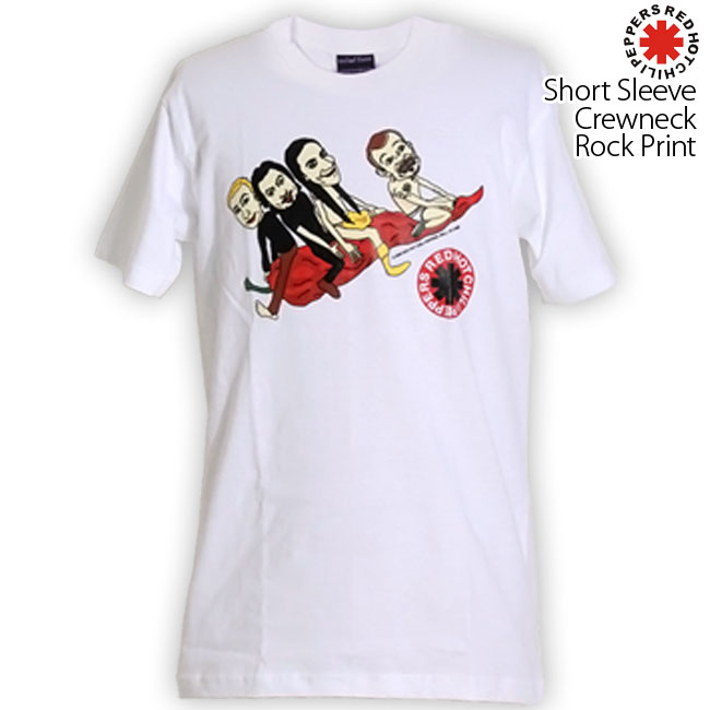 ロックtシャツ バンドtシャツ パンク Red Hot Chili Peppers メンズ レディー...