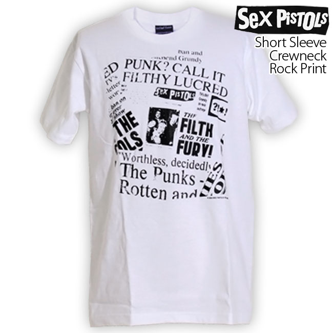 ロックtシャツ バンドtシャツ パンク Seｘ Pistols/セックス ピストルズ メンズ レディース Mサイズ Lサイズ XLサイズ 黒色 白色  ストリート系