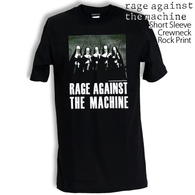 ロックtシャツ バンドtシャツ パンク Rage Against the Machine マシンガンシスター メンズ レディース Mサイズ Lサイズ XLサイズ 黒色 白色 ストリート系｜t-link｜02