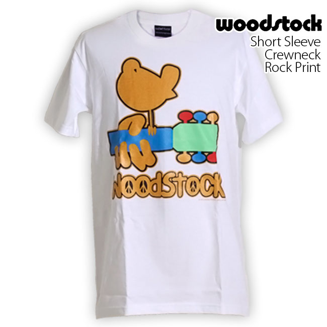 ロックtシャツ バンドtシャツ パンク ウッドストック フェスティバル 金ロゴ メンズ レディース ...