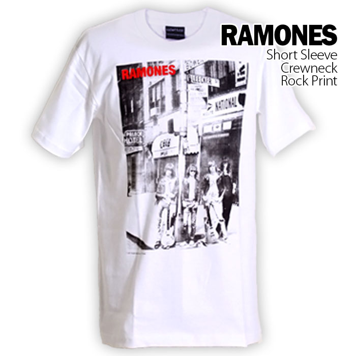 ロックtシャツ バンドtシャツ パンク RAMONES メンバー写真ロゴ メンズ レディース Mサイ...