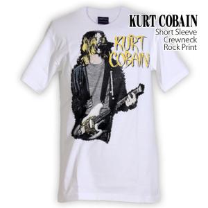 ロックtシャツ バンドtシャツ パンク Kurt Cobain カート コバーン ギター&amp;カート メ...