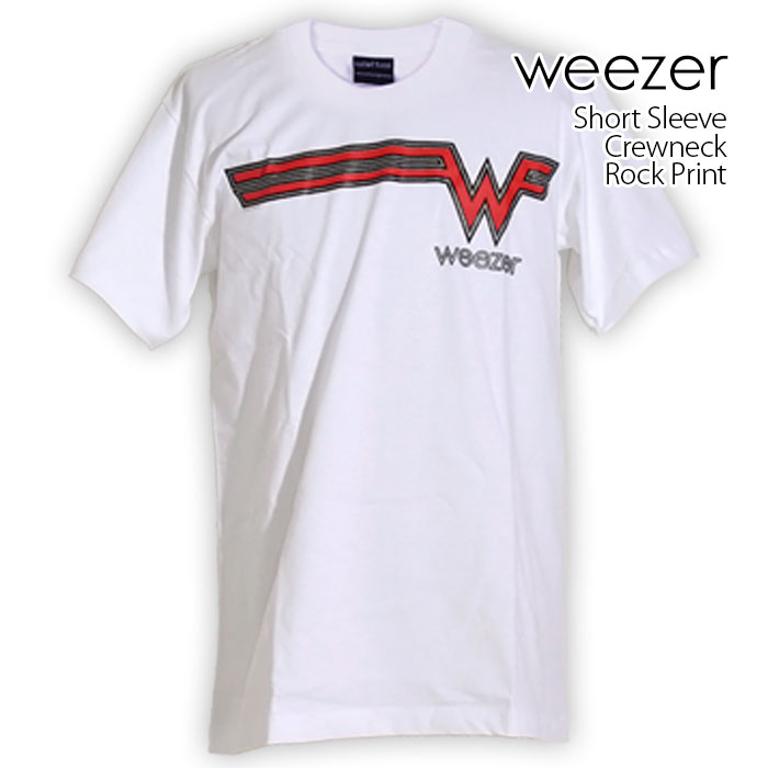 ロックtシャツ バンドtシャツ パンク weezer ウィーザー シンプル クールロゴ メンズ レデ...