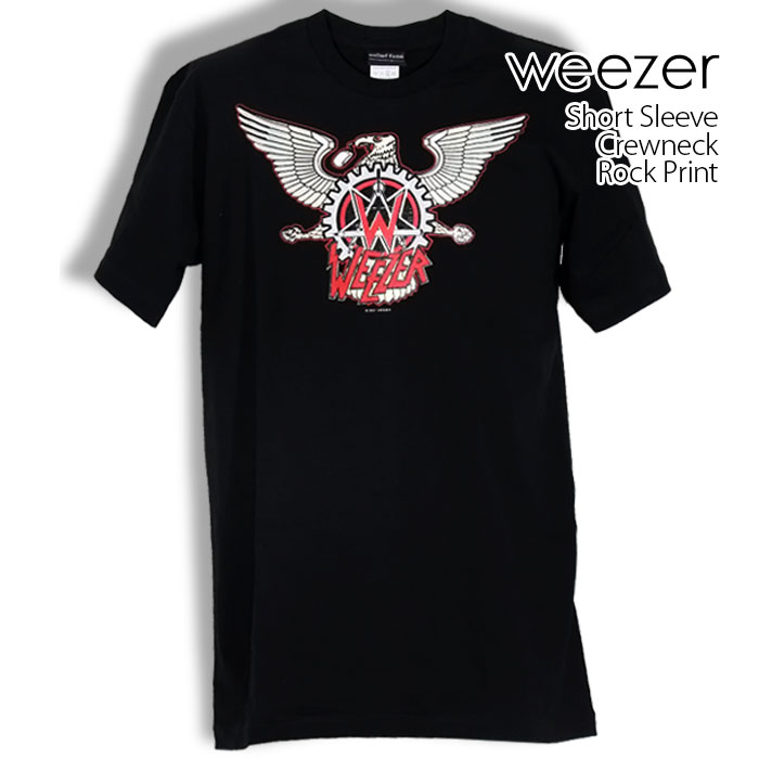 ロックtシャツ バンドtシャツ パンク weezer ウィーザー 鷹ロゴ メンズ レディース Mサイ...